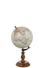 Globe On Foot Wood CreamIvory White Natural