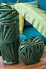 Large Tropical Ceramic Green Vase