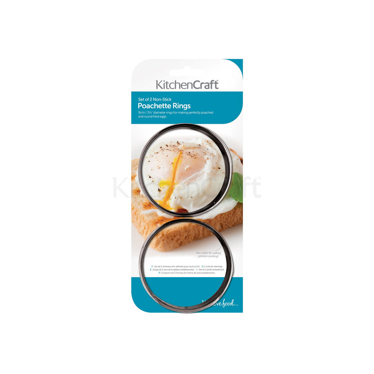 Set of 2 NonStick Poachette Rings