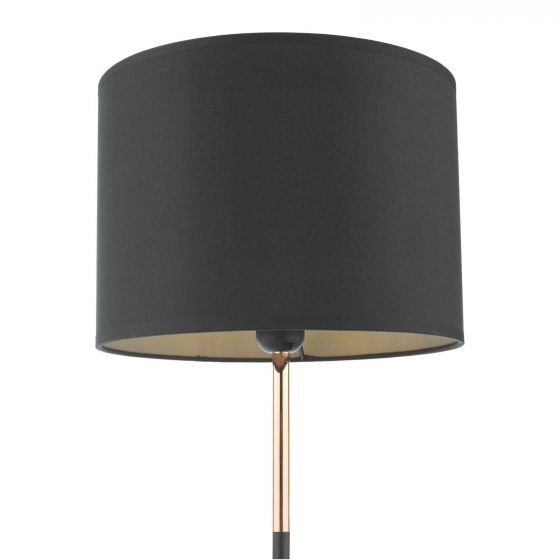 Kelso Table Lamp Matt Black Copper Shade