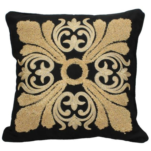 Black Patterned Cushion