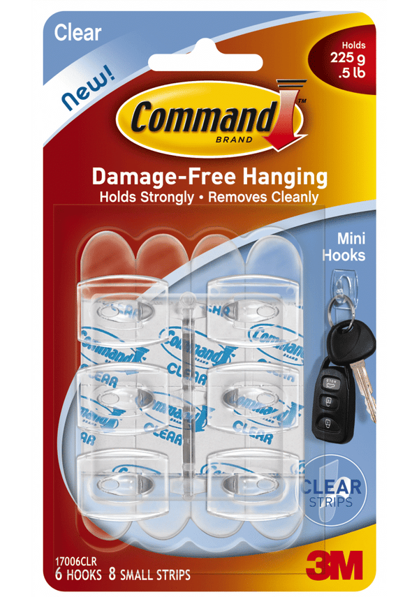3M Command 17006 Clear Decorating Clips
