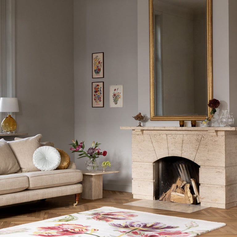 Laura Ashley Gosford Rug Cranberry