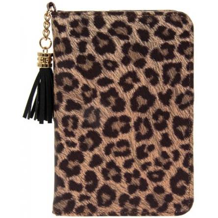 Lesser  Pavey Leopard Print Passport Holder