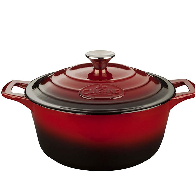 La Cuisine Cast Iron Round Casserole Dish