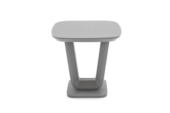 Lazzaro Lamp Table  Light Grey Matt