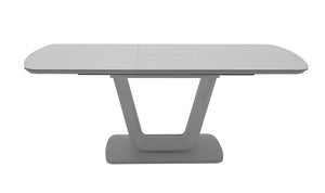 Lazzaro Dining Table Ext  Light Grey Matt 16002000