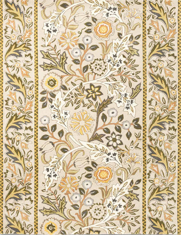 Morris & Co Wilhelmina Rug Linen Mustard