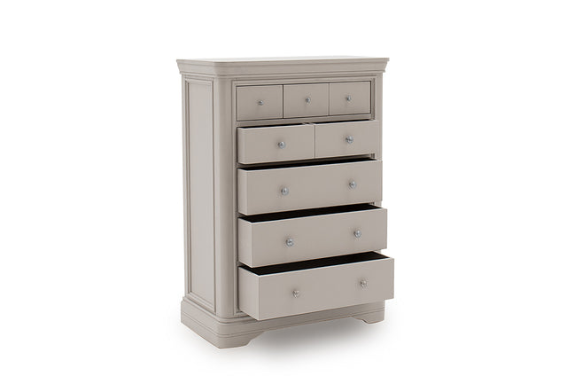 Mabel Tall 8 Drawer Chest Taupe