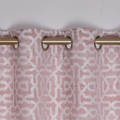 Maze Curtains  Dusty Pink