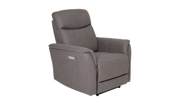 Experience luxurious comfort with the Matera 1 Seater Electric Recliner Chair in a sophisticated grey color. This chair features an electric reclining mechanism, allowing you to find your perfect lounging position with ease. The grey upholstery adds a touch of modern elegance to any living space.
