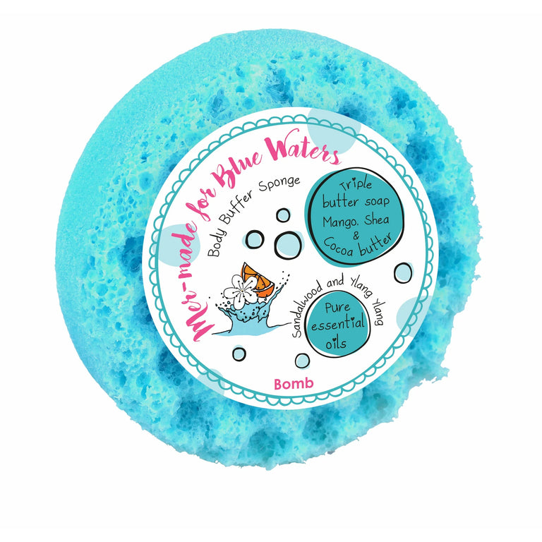 Mer-made For Blue Waters Body Buffer Soap Sponge