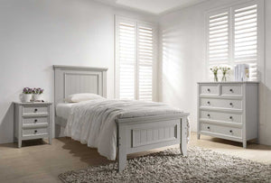 Mila Panelled Single Bed Clay