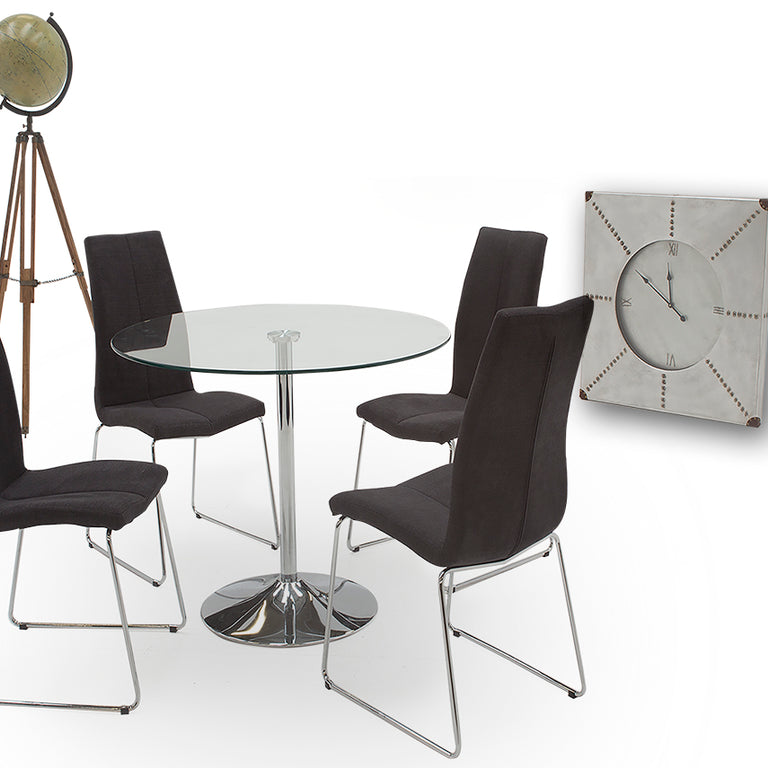 Orbit Dining Table 1000  Clear