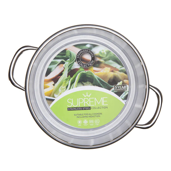 Stainless Steel Universal Steamer & Lid 20cm