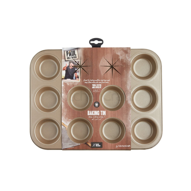 Paul Hollywood NonStick Twelve Hole Deep Baking Tin