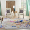 Nourison Prismatic Rug 20 Grey Lilac Multi