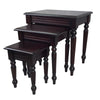 Mahogany Fluted Leg Nest Of Tables