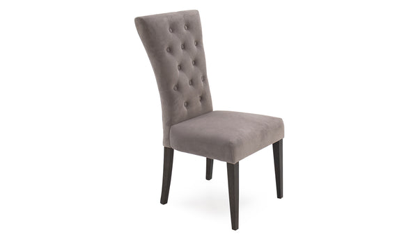 Taupe tufted on sale dining chair