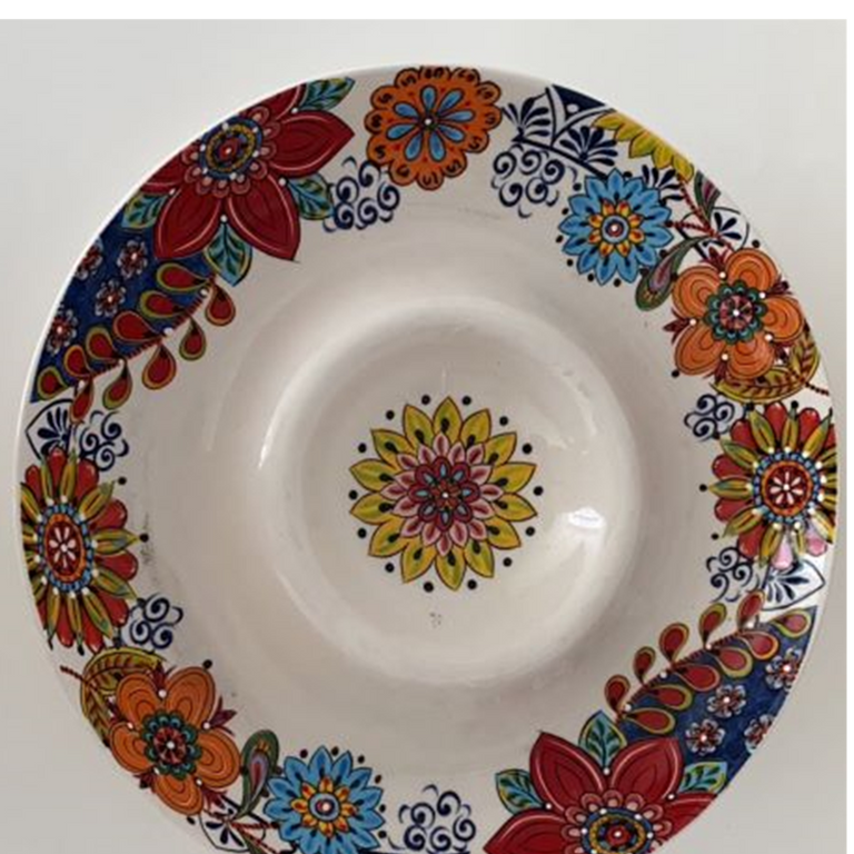 Slaneyside Marrakesh Flower Chip and Dip Dish