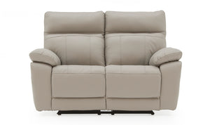 Introducing the Tropea 2 Seater Manual Recliner Sofa in a chic light grey shade. This sofa combines modern design with functional comfort, featuring a manual reclining mechanism that allows you to relax and unwind with ease. Its light grey upholstery adds a touch of elegance and versatility to any living space.