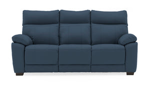 Add a pop of color to your living room with the Tropea 3 Seater Fixed Sofa in vibrant indigo. This sofa features a fixed design for stability and durability. Its indigo upholstery brings a touch of modern elegance, creating a focal point in your home decor.
