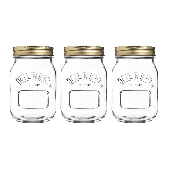 Kilner Set of 3 Preserve Jars
