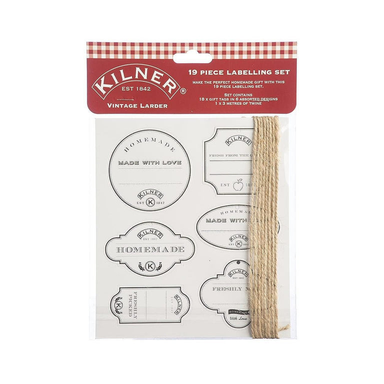 Kilner Vintage Larder 19 Piece Tag Set
