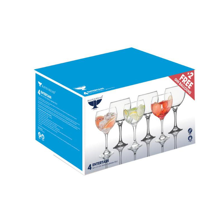 Ravenhead Entertain Set 6 Gin Balloon Glasses
