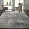 Nourison Rustic Textures Rug 02 Blue Ivory