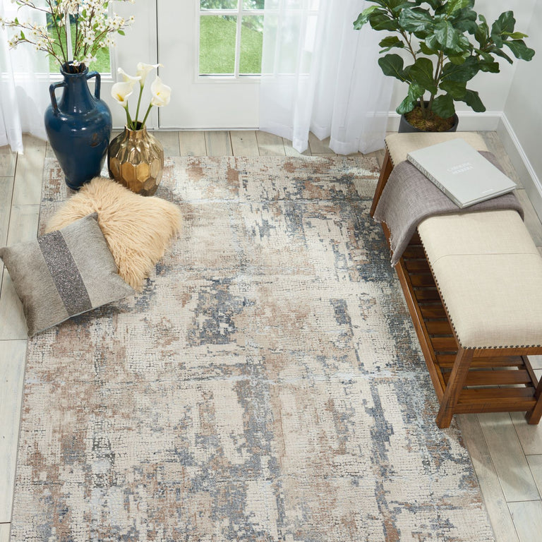 Nourison Rustic Textures Rug 06 Beige Grey