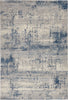 Rustic Textures Rug 10 Ivory Blue