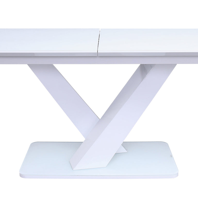 Rafael Dining Table Ext  White Gloss 12001600