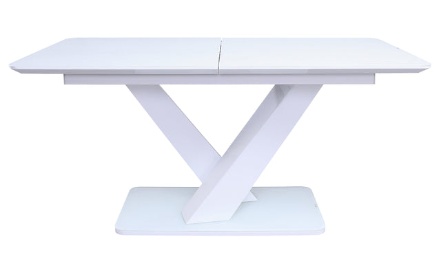 Rafael Dining Table Ext  White Gloss 160-200cm
