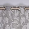 Rochelle Interlined Eyelet Curtains  Silver