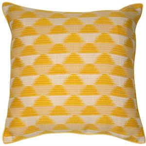 Malini Sunrise Mustard Cushion