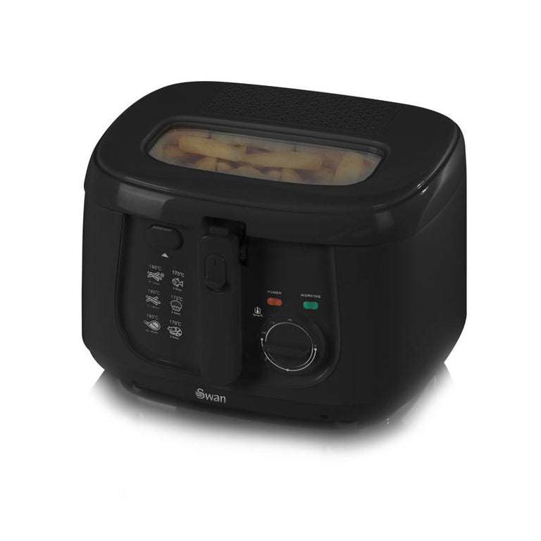 Swan 25L Square Black Fryer