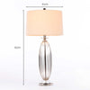 Cleo Crystal Satin Table Lamp