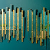 Ava Mirror Art Linear Gold Pair