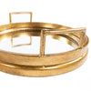 Amelia Mirrored Tray Round Gold