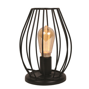 Black Cage Table Lamp
