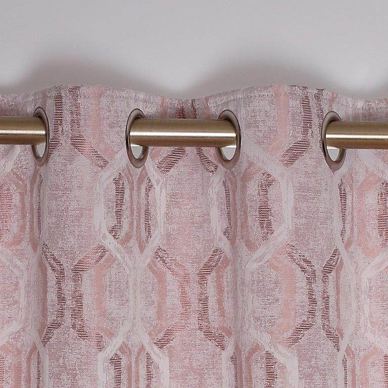 Sultan Interlined Eyelet Curtains  Dusty Pink