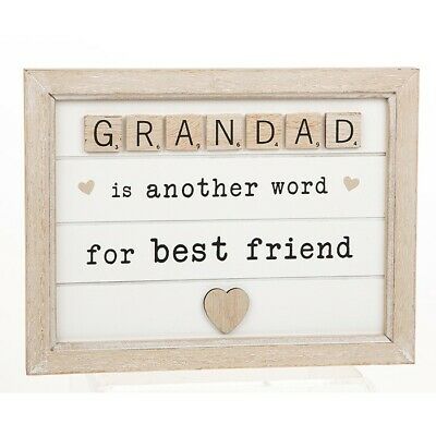 Scrabble Plaque Grandad