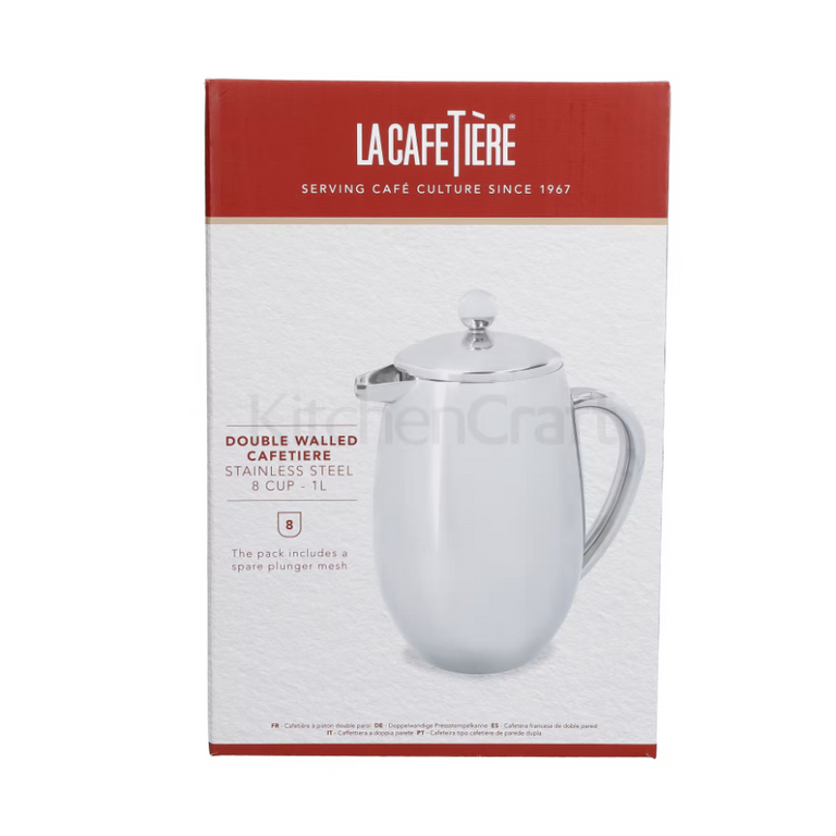 La Cafetire Double Walled Cafetiere