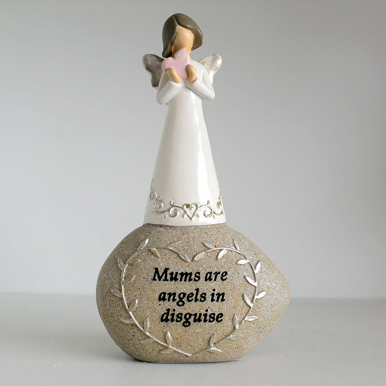 Stone Sentiment Angel Mum Ornament