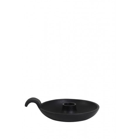 Oppilu Matt Black Candle Holder