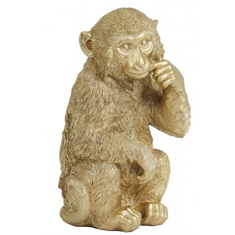Monkey Gold Ornament