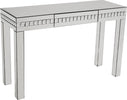 Crystal Silver Console Table