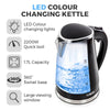 1.7L LED Colour Changing Kettle Black