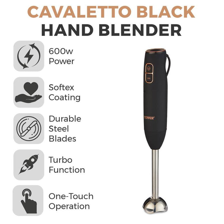 Stick Blender Black and Rose Gold